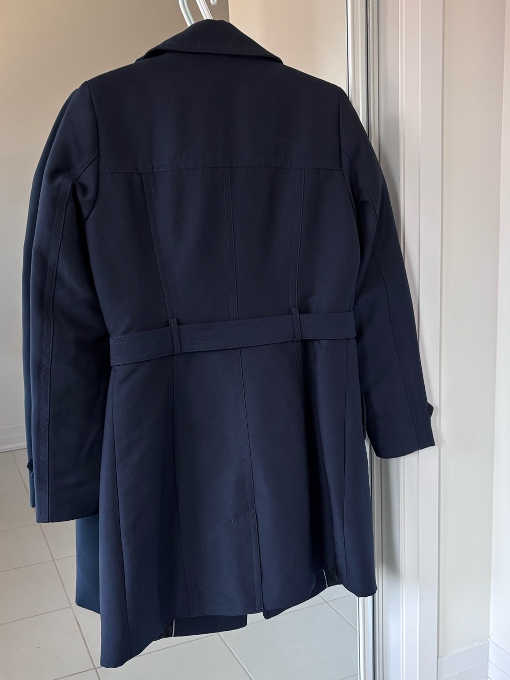 Reitmans Trench Coat with Belt in Navy - Picture 10 of 10